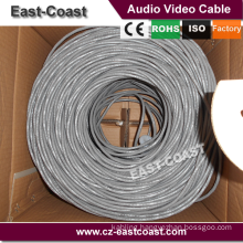 Preminum UTP solid cable 23awg Lan networking cable 90M Fluke testing EN50173 PL Class E